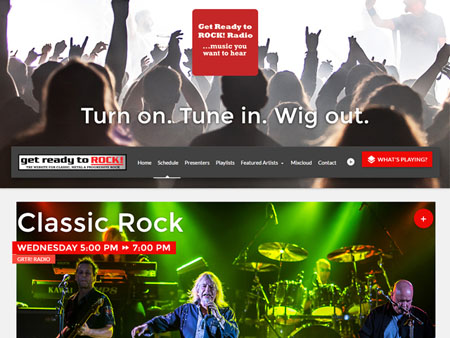 Radio website screenshot